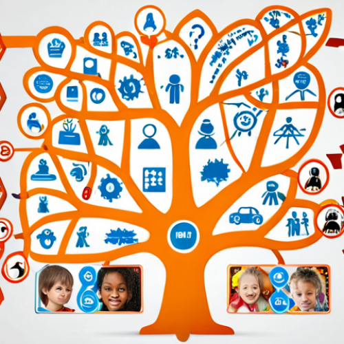 Home 18 **
A vibrant mind map with "After-school Instructor Exam" at the center. Branches extend to "Child Development Theories," "Teaching Methods," "Safety Management," and "Practice Questions," each with colorful icons and keywords.
**